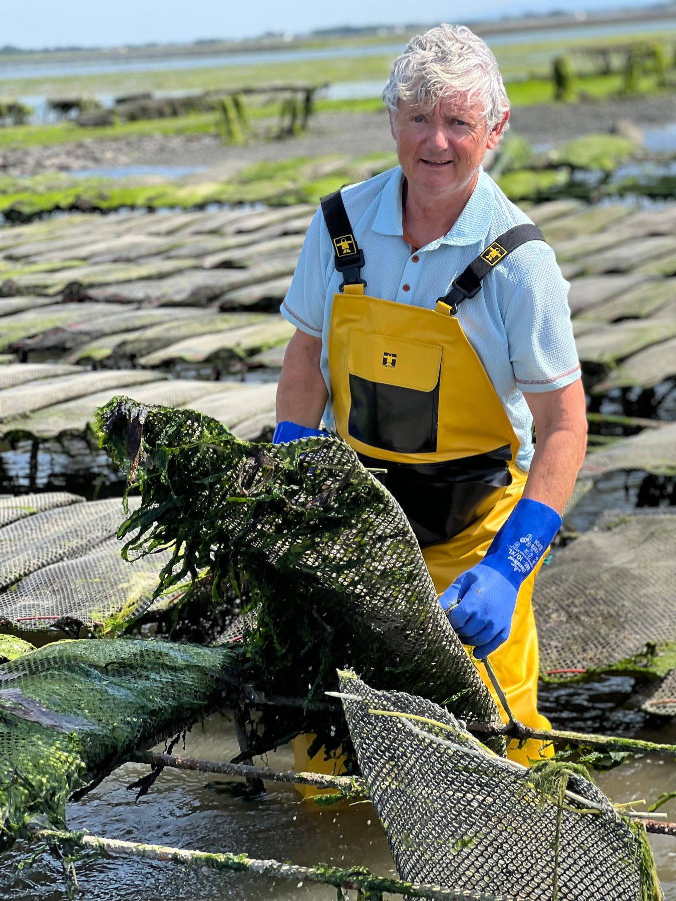 Brendan Garvey at Shannon Oysters, Poulnasherry Bay