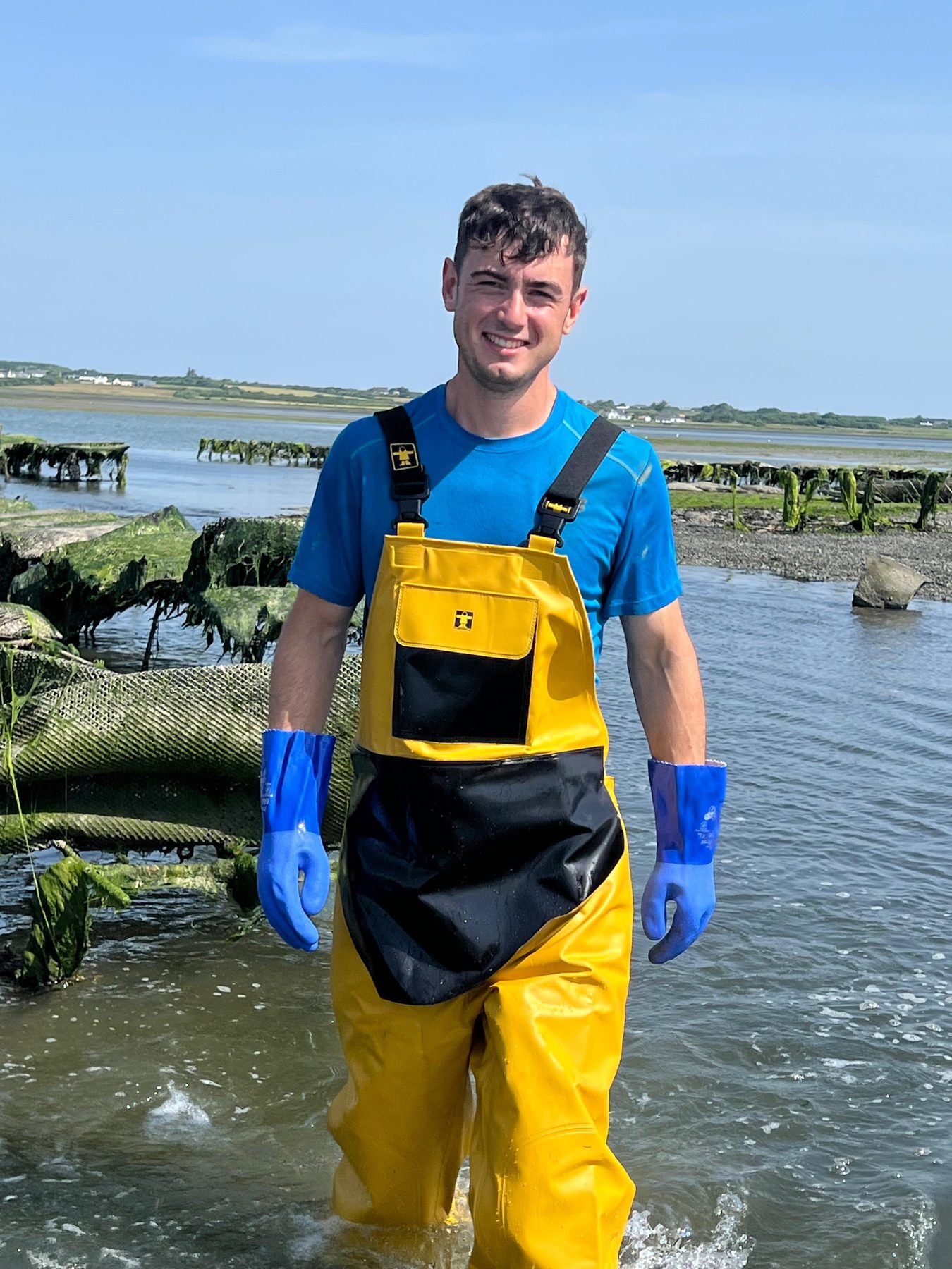 Fergus Garvey at Shannon Oysters, Poulnasherry Bay